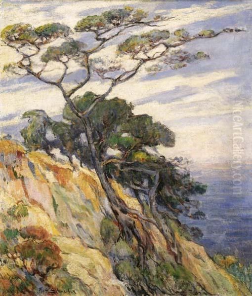 Torrey Pines Oil Painting by Otto Henry Schneider