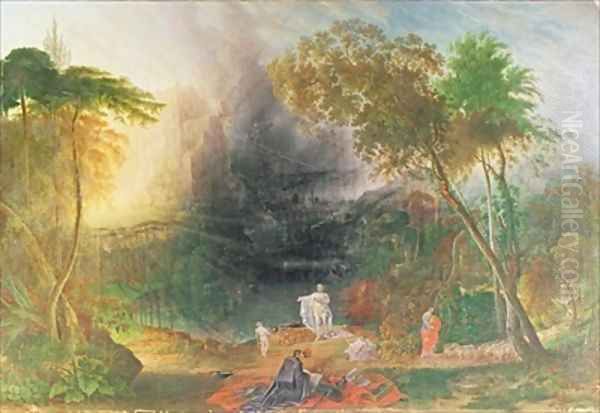 The Coming of the Messiah and the Destruction of Babylon Oil Painting by Samuel Colman