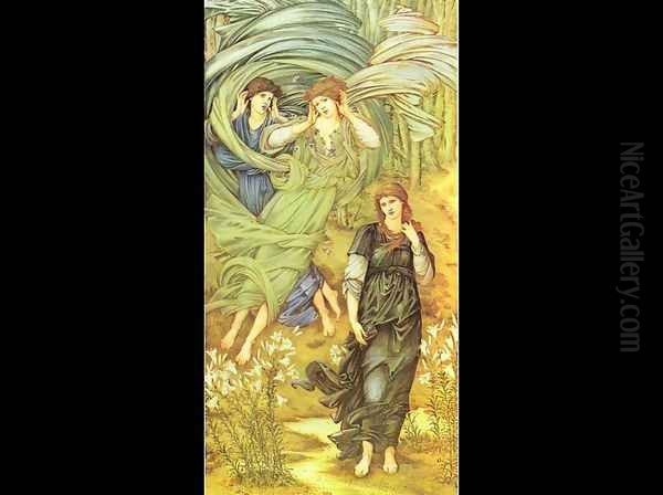 Sponsa de Libano (The Bride of Lebanon) 1891 Oil Painting by Sir Edward Coley Burne-Jones