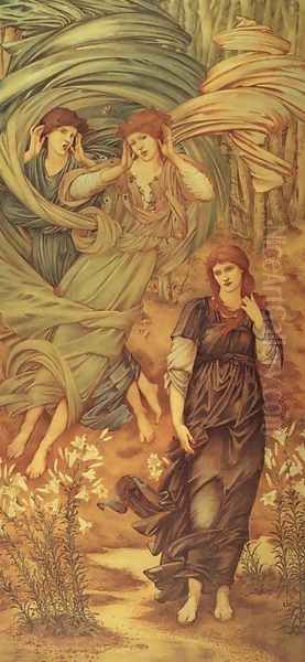 Spona de Libano Oil Painting by Sir Edward Coley Burne-Jones