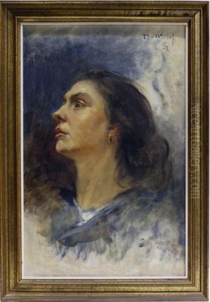 Retrato Femenino Oil Painting by Alejandro Seiquer