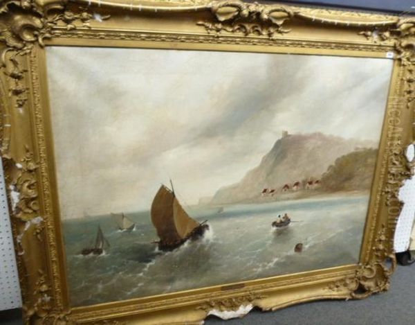 A Shore At Smugglers Cove Oil Painting by Arthur William Sharp