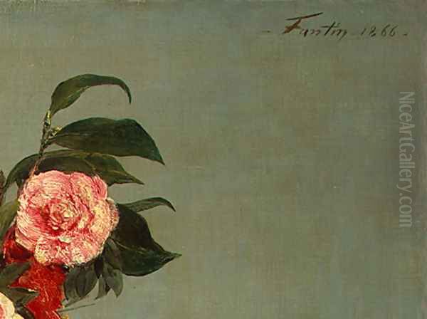 Still Life [detail: 5] Oil Painting by Ignace Henri Jean Fantin-Latour