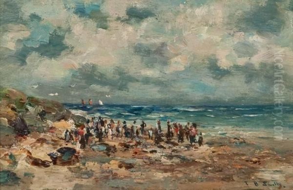 By The Sea Oil Painting by Thomas Smith