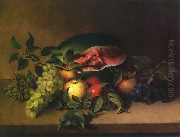 Still Life with Fruit I Oil Painting by James Peale