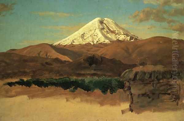 Mount Chimborazo, Ecuador I Oil Painting by Frederic Edwin Church