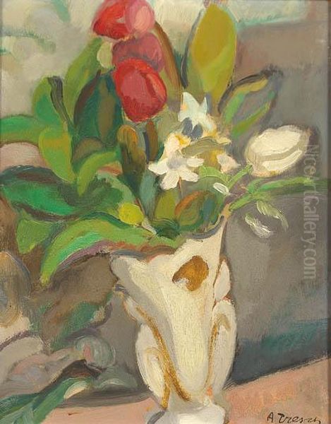 Tulipanes Oil Painting by Georges-Albert Tresch