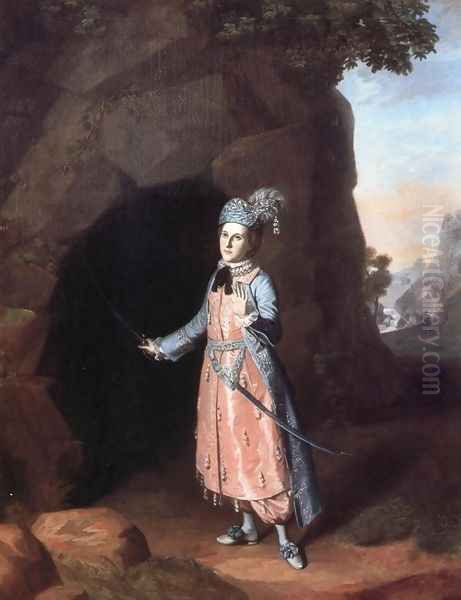 Nancy Hallam as Fidele in Shakespeare's Cymbeline Oil Painting by Charles Willson Peale