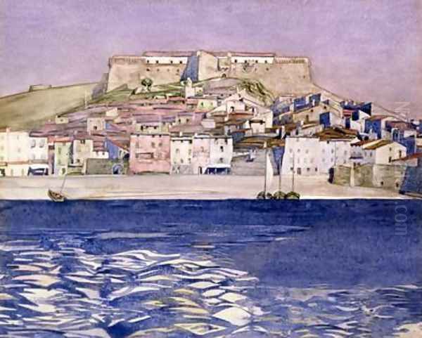 Collioure Oil Painting by Charles Rennie Mackintosh