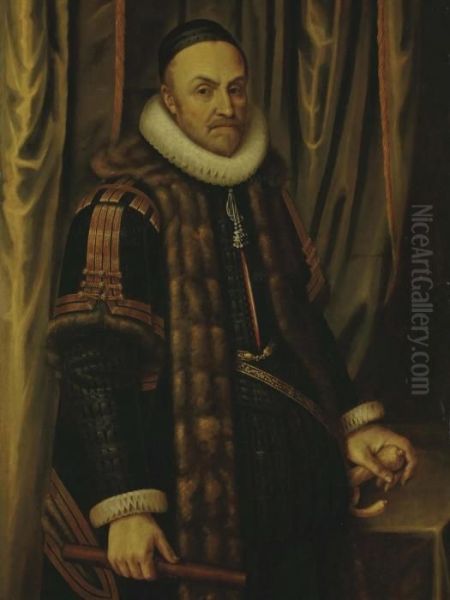 Portrait De Guillaume De Nassau Oil Painting by Michiel D. Van Limborch