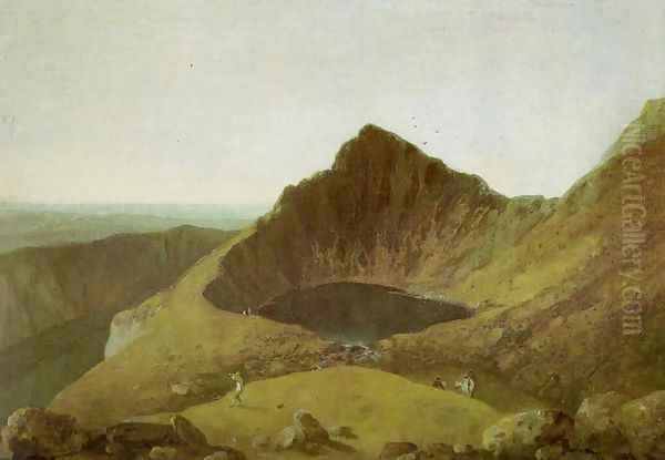 Cader Idris, Llyn-y-Cau Oil Painting by Richard Wilson