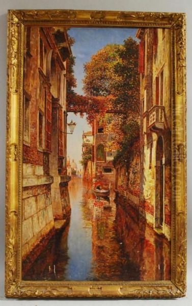 Rio Degli Albrizzi, Venezia. Oil Painting by George Vivian