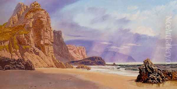 Mewslade Oil Painting by John Edward Brett