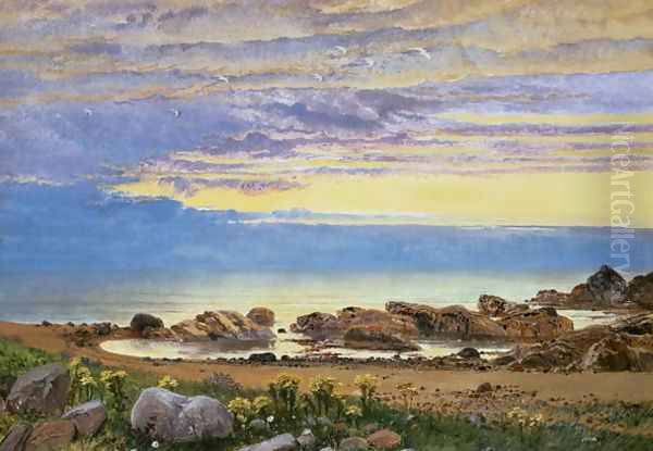 Dawn over the Sea Oil Painting by William Bell Scott