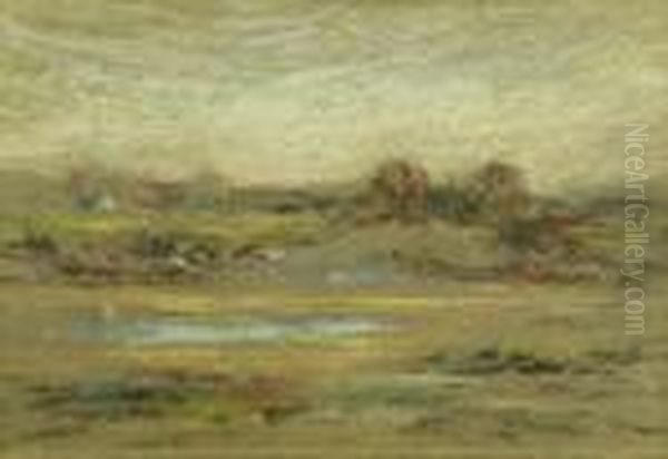 Marshlands Oil Painting by Henry Cook White