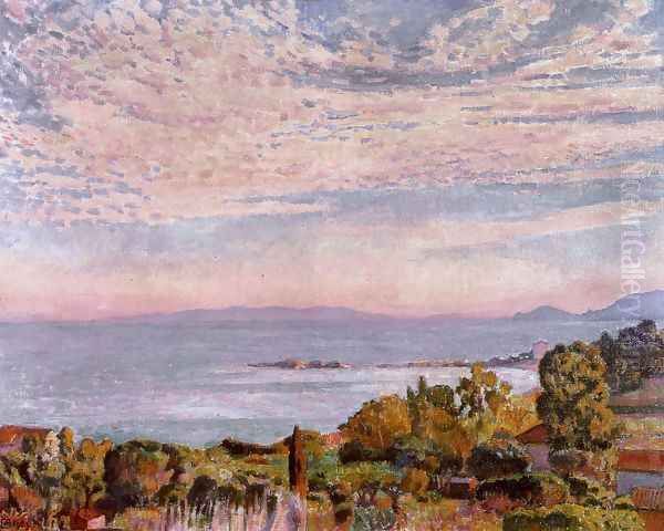 The Bay of Saint Clair Oil Painting by Theo van Rysselberghe