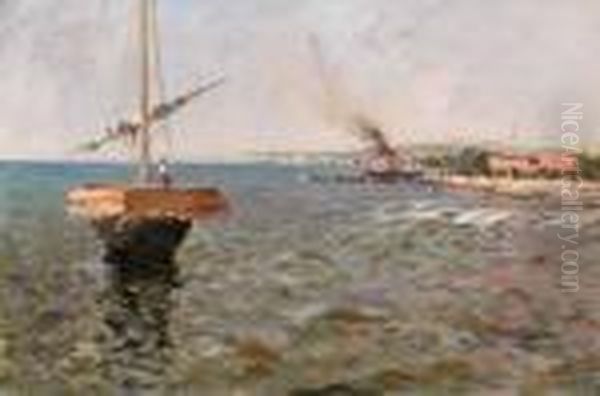 Seelandschaft Oil Painting by Eugen Zardetti