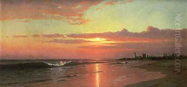 Sunrise: Marine View I Oil Painting by Francis Augustus Silva