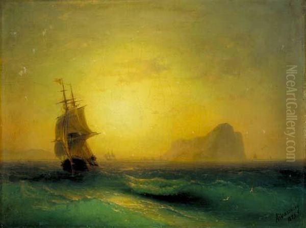 Seascape Oil Painting by Ivan Konstantinovich Aivazovsky