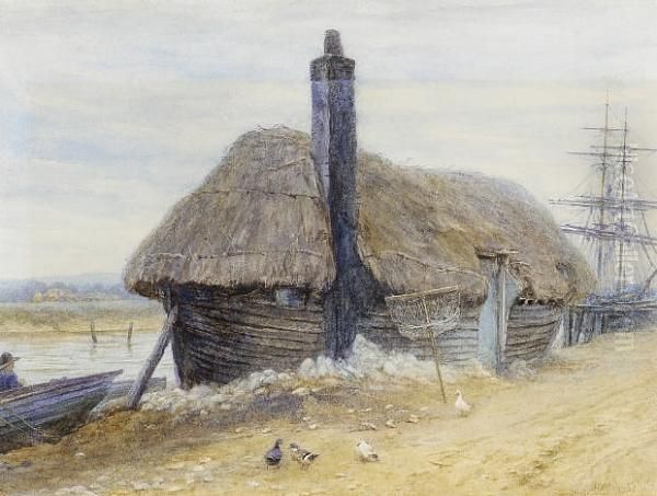 The House Boat Oil Painting by Helen Mary Elizabeth Allingham