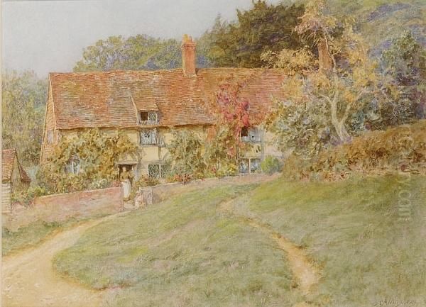 At Sandhills Near Witley Oil Painting by Helen Mary Elizabeth Allingham