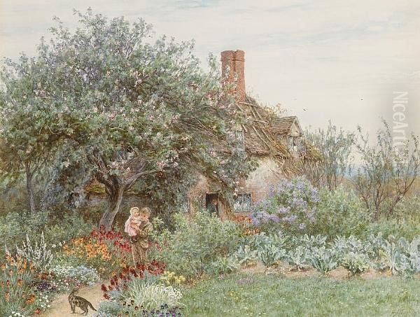 Near Hambledon Oil Painting by Helen Mary Elizabeth Allingham