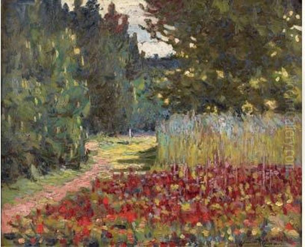 Jardin A Nemours Oil Painting by Alexander Altmann