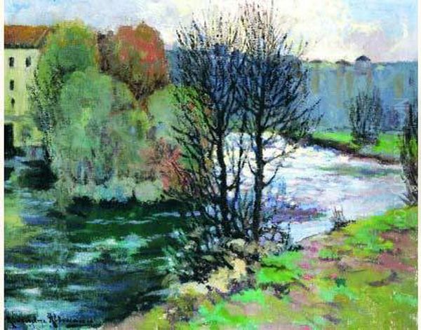 Moulin Sur La Riviere Oil Painting by Alexander Altmann