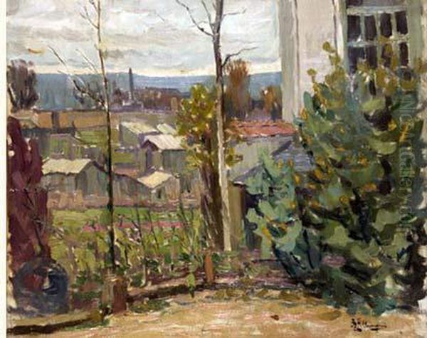 View Of The Garden Oil Painting by Alexander Altmann