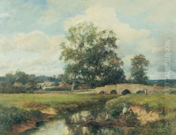 Near Leicester. Oil Painting by David Bates