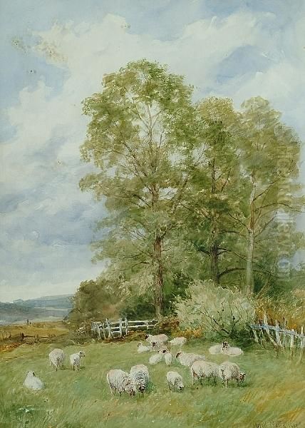 Springtime Oil Painting by David Bates