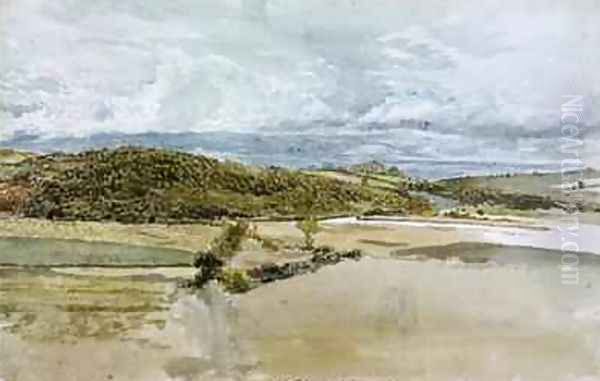 Landscape in North Wales 1813 Oil Painting by John Linnell