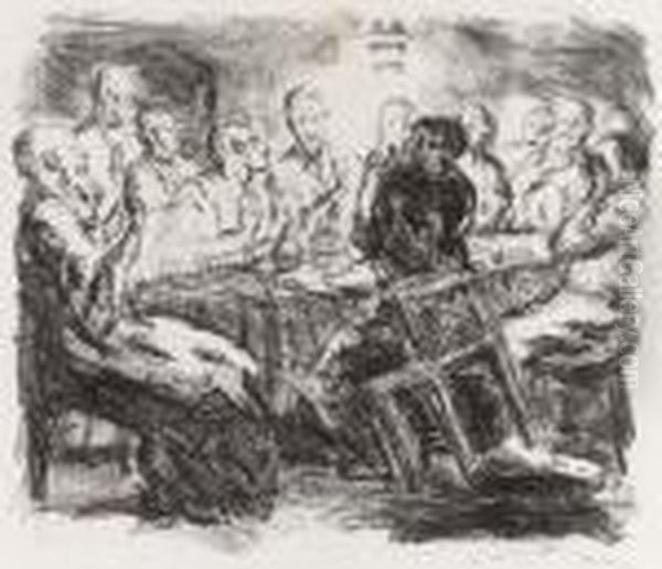 The Last Supper Oil Painting by Max Beckmann