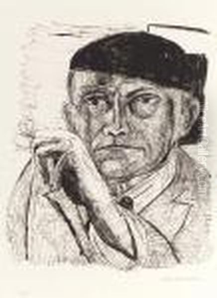 Self-portrait Oil Painting by Max Beckmann