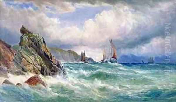 Off Cape Clear Co Cork Oil Painting by John Faulkner