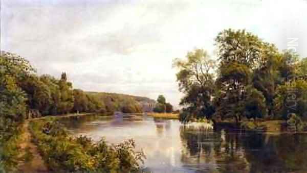 Thames Oil Painting by William Bradley