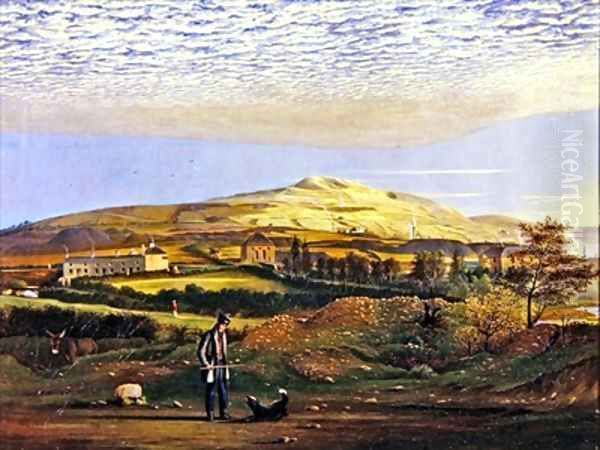 West Country Mines Oil Painting by Samuel Colman