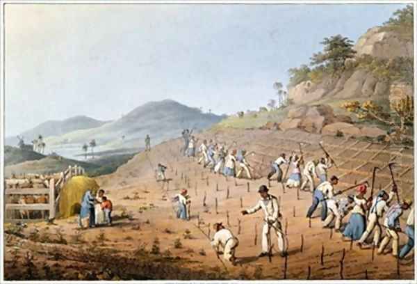 Breaking up the Land Oil Painting by William Clark