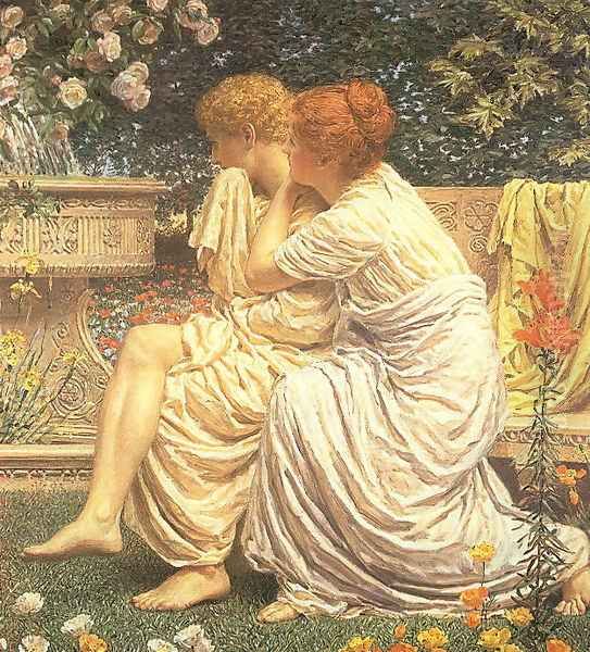 Idyll Oil Painting by Albert Joseph Moore