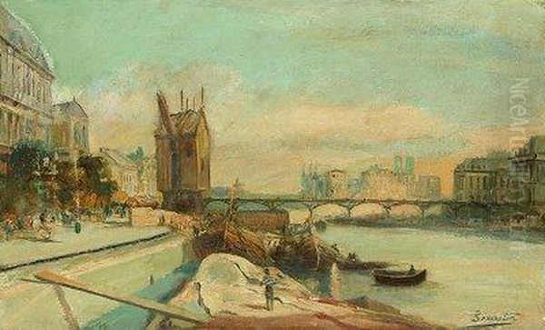 Paris. Oil Painting by Richard Parkes Bonington