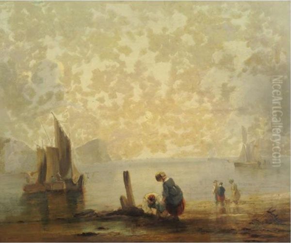 Property Of The Toledo Museum Of Art, Sold To Benefit The Acquisitions Fund
 

 
 
 

 
 Coastal Scene Oil Painting by Richard Parkes Bonington