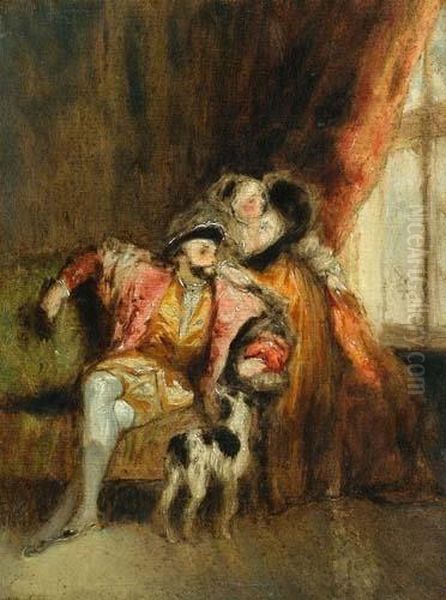 Konig Franz I. Oil Painting by Richard Parkes Bonington