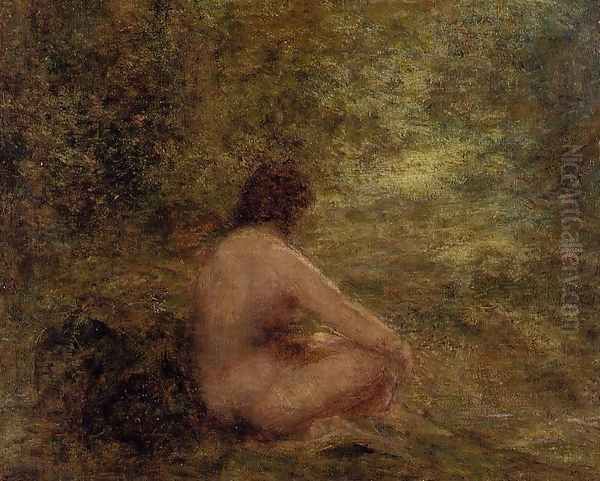 The Bather Oil Painting by Ignace Henri Jean Fantin-Latour