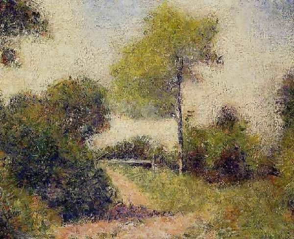 The Hedge Aka The Clearing Oil Painting by Georges Seurat