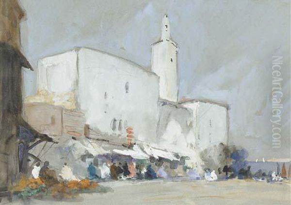 El Souk, Tunis Oil Painting by Hercules Brabazon Brabazon