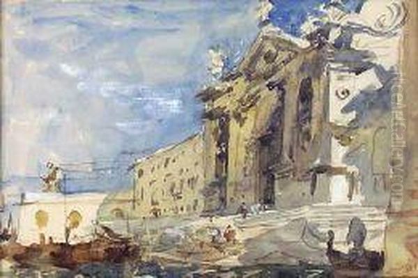 Santa Maria Della Salute Oil Painting by Hercules Brabazon Brabazon