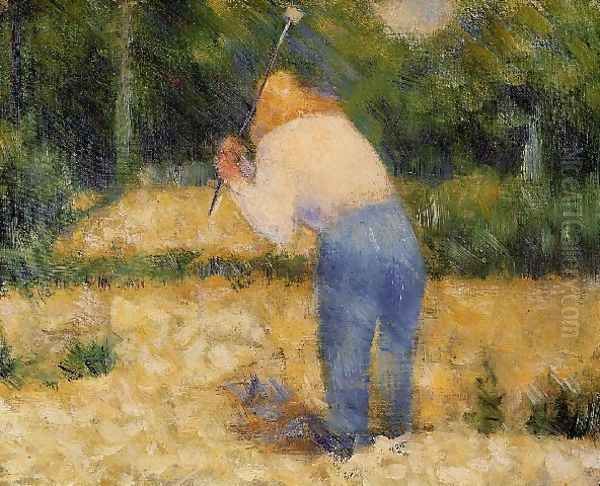 The Stone Breaker2 Oil Painting by Georges Seurat