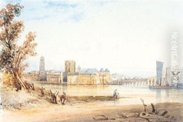 Beaugency On The Loire Oil Painting by William Callow