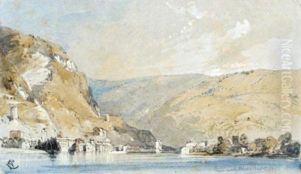 Tain On The Rhone, France Oil Painting by William Callow