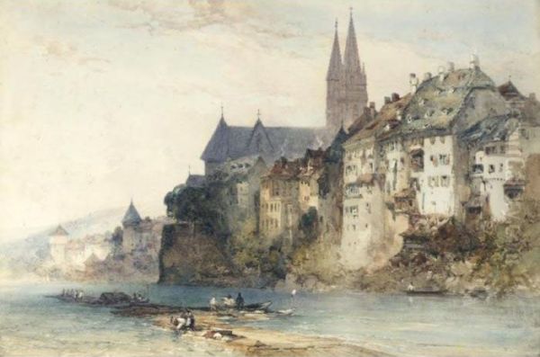 Basel, Switzerland Oil Painting by William Callow